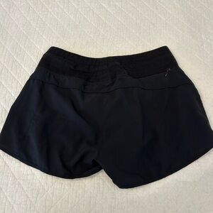 Black running shorts